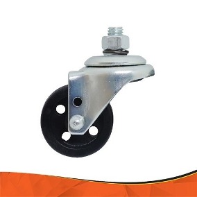 RODIZIO NYLON S/ PLACA C/ PARAFUSO FREZZER
